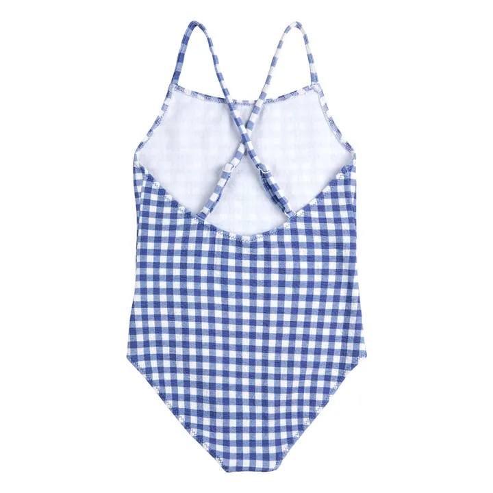 Maillot de Bain Vichy Fibres Recyclées | Bleu marine- Image produit n°3