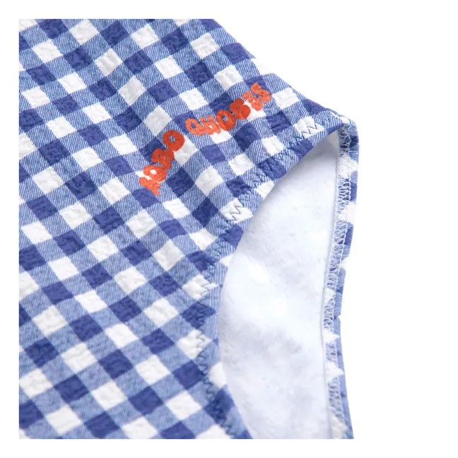 Bañador Vichy Fibras Recicladas | Azul Marino