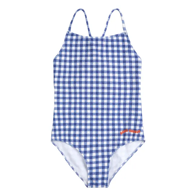 Vichy Recycled Fibers Swimsuit | Navy blue