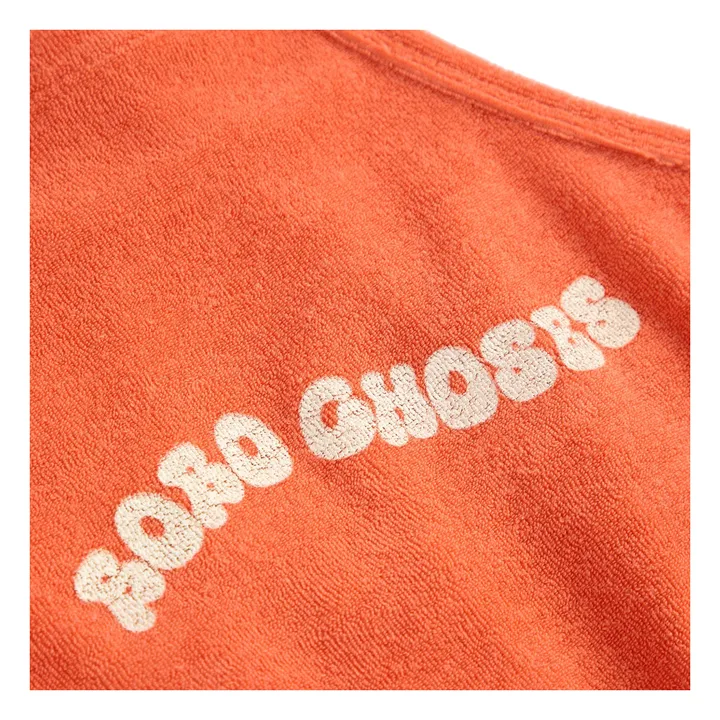 Combishort Bobo Eponge Bio | Rouge- Image produit n°4