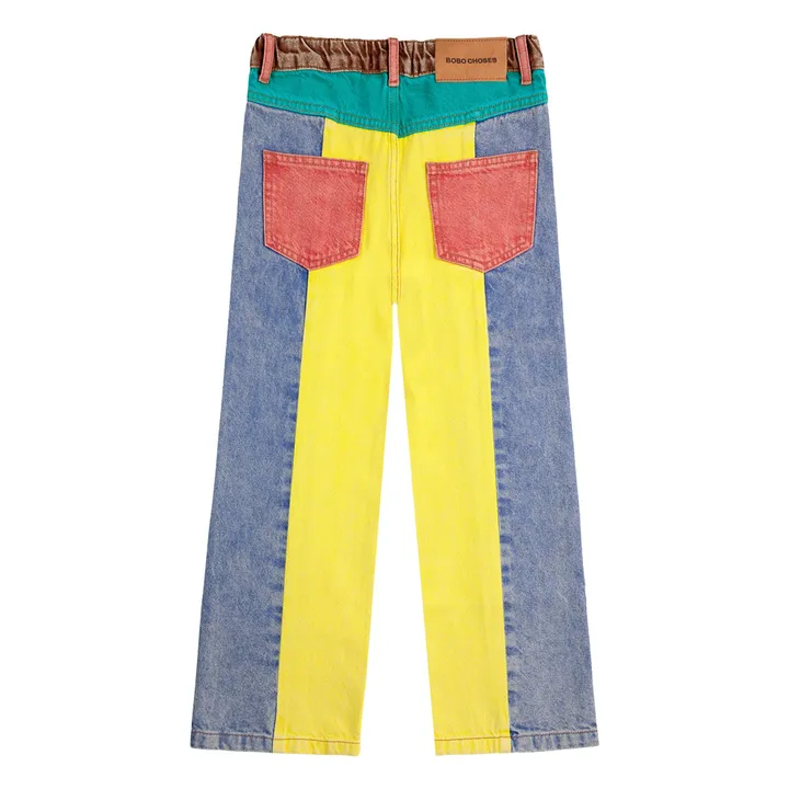 Jean Colorblock Coton Bio | Jaune- Image produit n°3
