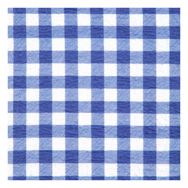 Cycliste Vichy Fibres Recyclées | Bleu marine