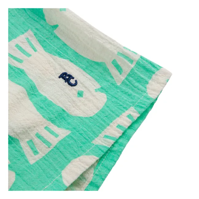 Shorts Poisson Voile aus Bio-Baumwolle | Grün