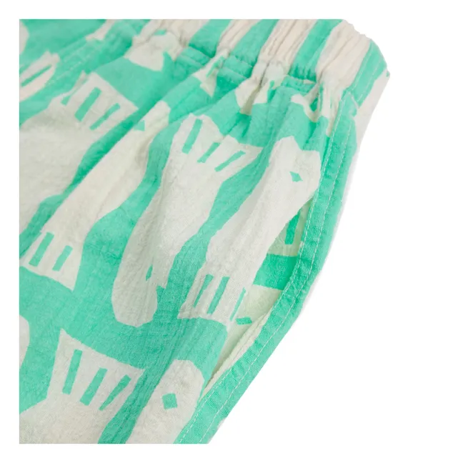 Shorts Poisson Voile aus Bio-Baumwolle | Grün