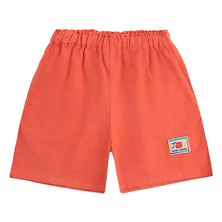 Short Coton Bio | Rouge- Image produit n°0