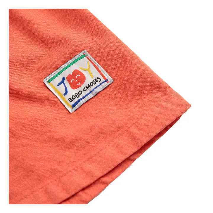 Short Coton Bio | Rouge- Image produit n°6