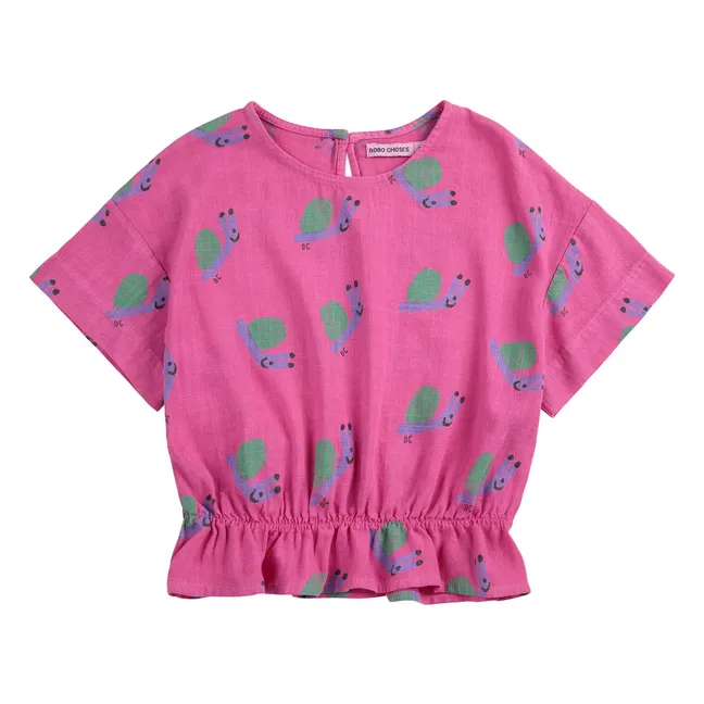 Snail blouse | Fuchsia