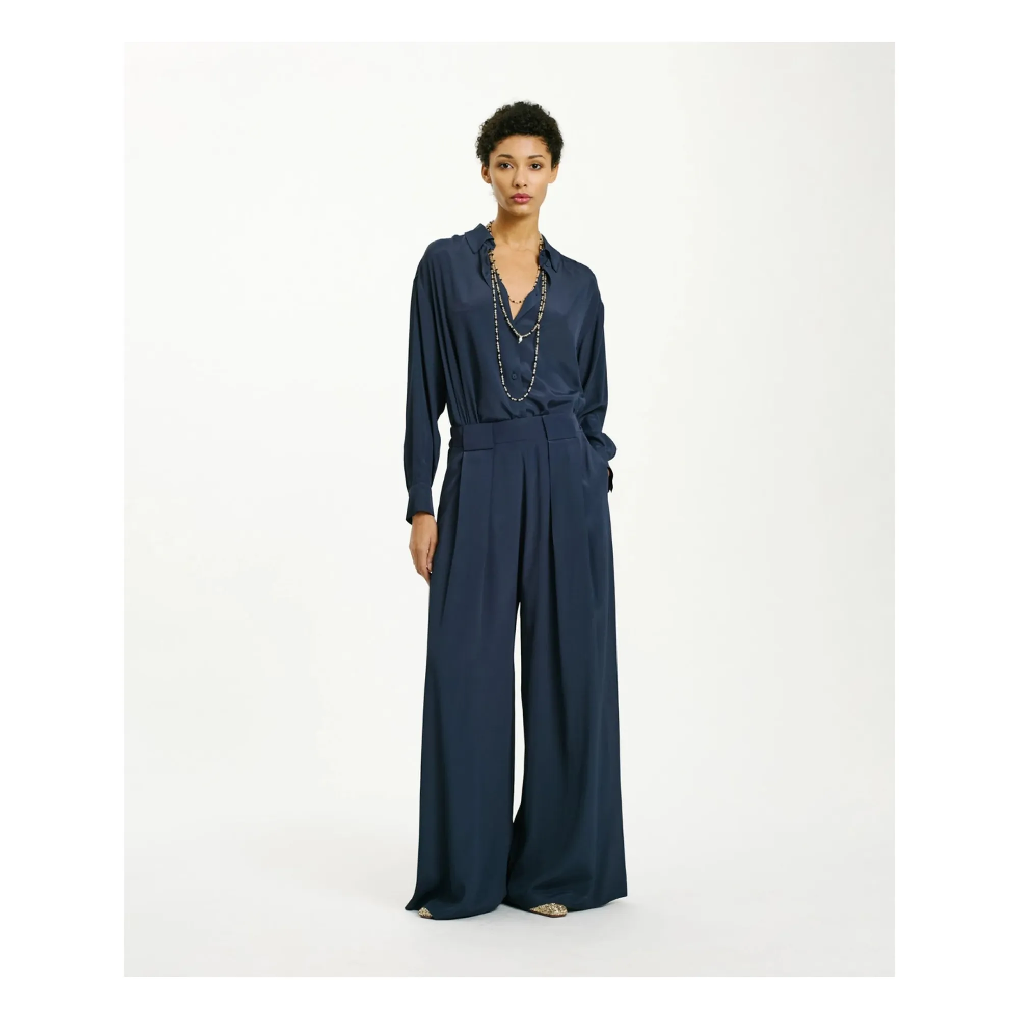 Momoni Midnight Blue Aspen Pants