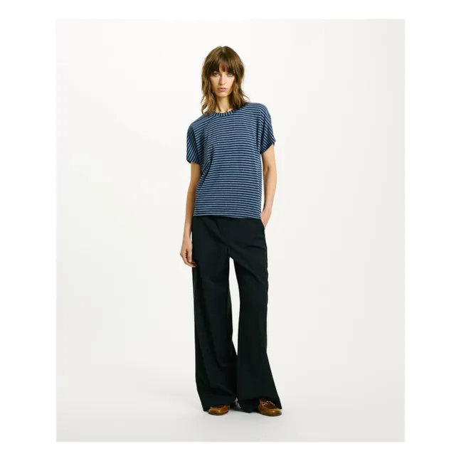 Pawa T-shirt Metallic Stripes | Blue