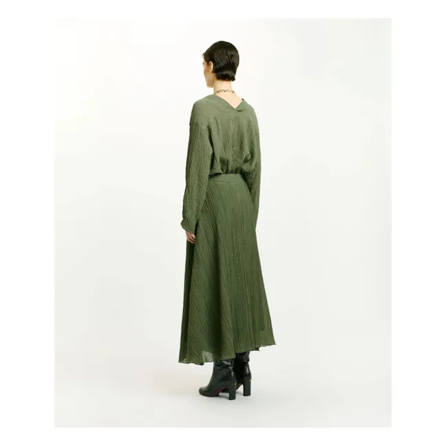 Gonna Corral in rilievo | Verde