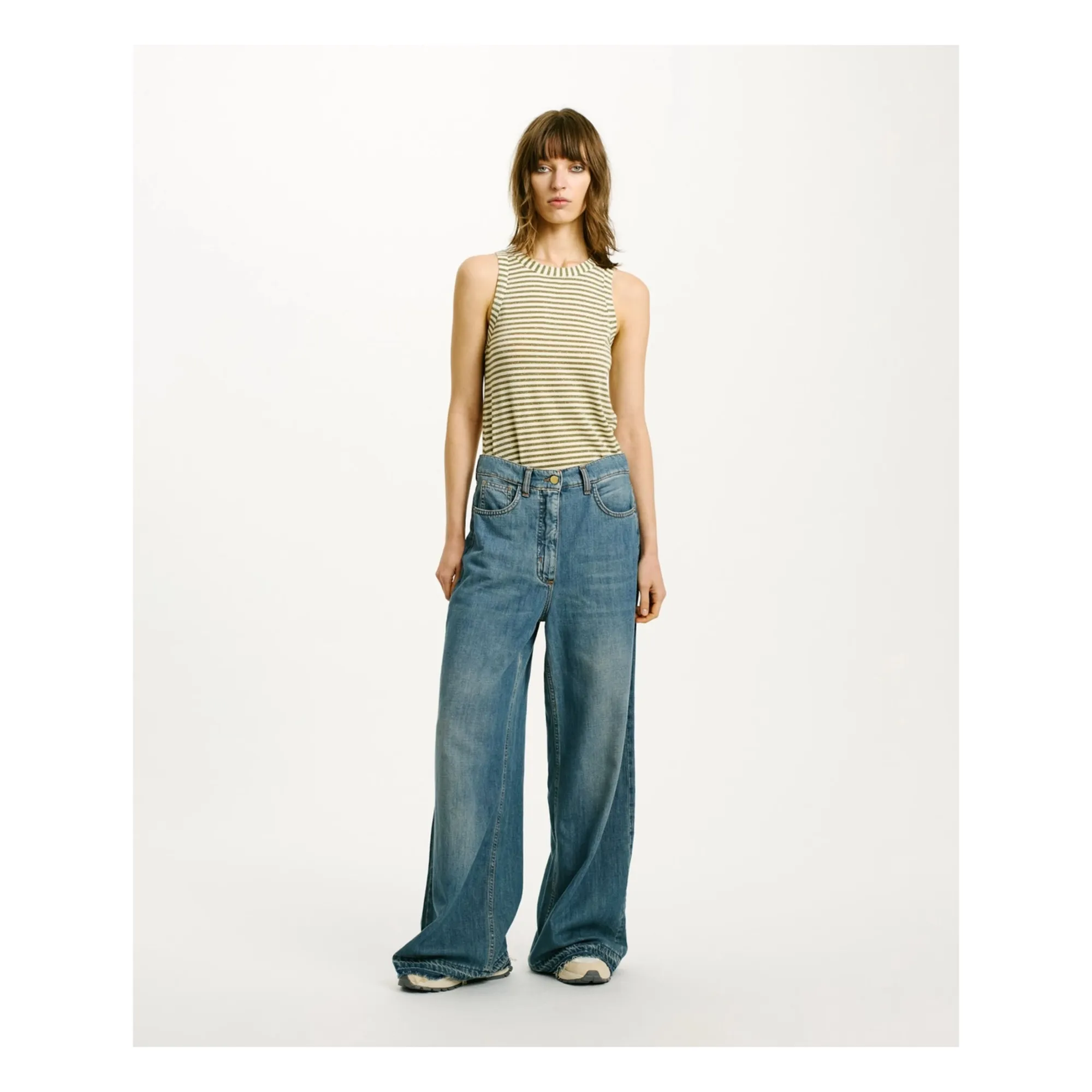 Momoni Denim Blue Jean Aoki