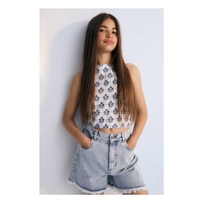 Short Chios Denim | Denim bleached
