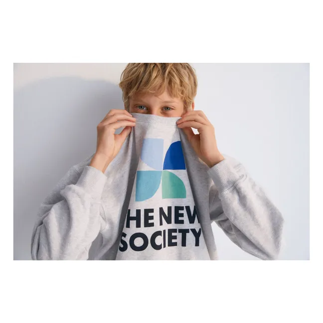 Sudadera con logo Mykonos Baby | Gris Jaspeado