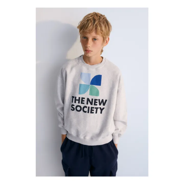 Sweatshirt Logo Mykonos Baby | Grau Meliert- Produktbild Nr. 1