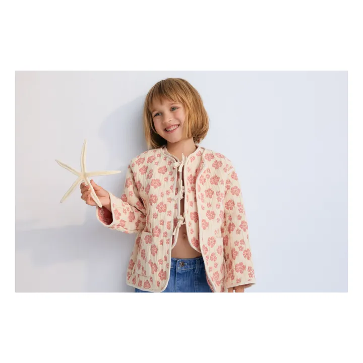 Veste Fleurs Leontis | Beige- Image produit n°2