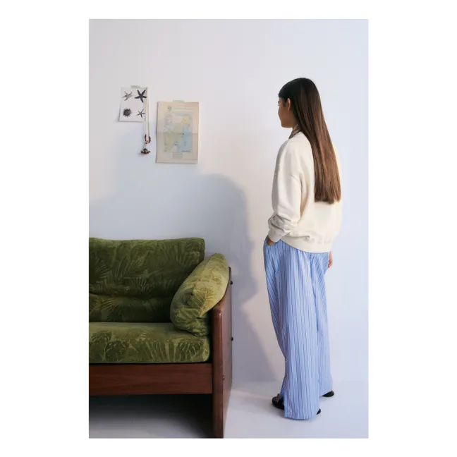 Pantalones de rayas Hebe | Azul