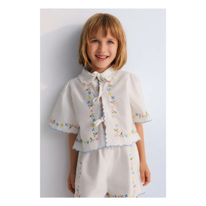 Blusa anudada Hermione | Blanco- Imagen del producto n°1