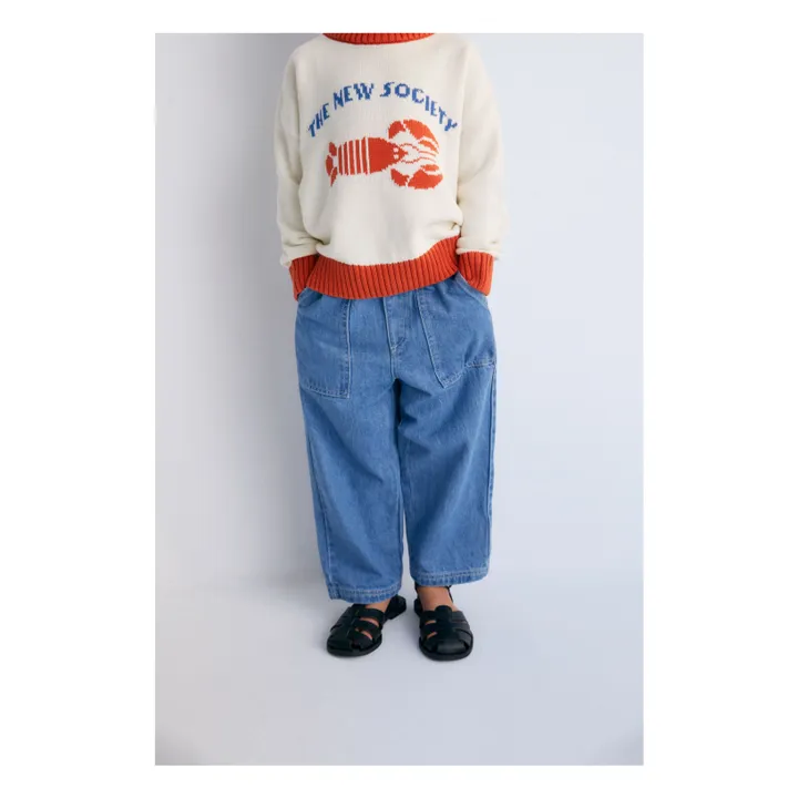 Cristel Organic Cotton Lobster Sweater  | Ecru- Product image n°2