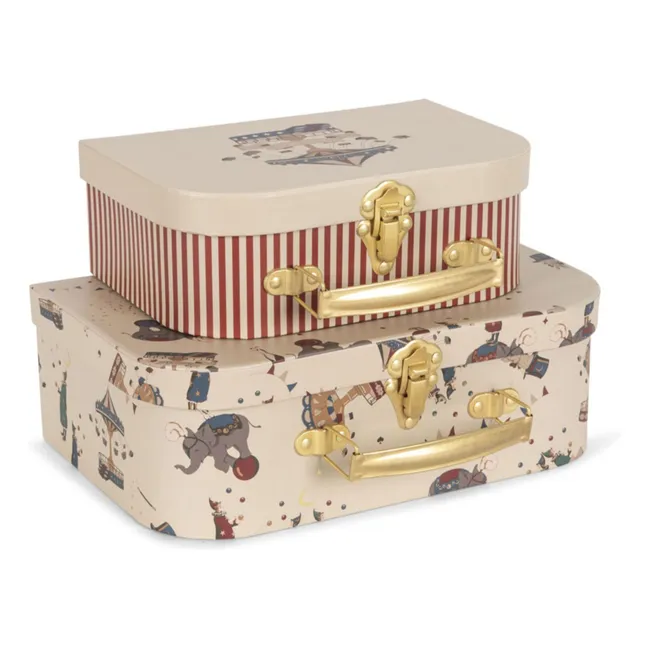 Circus Aufbewahrungskoffer - 2er-Set | Beige