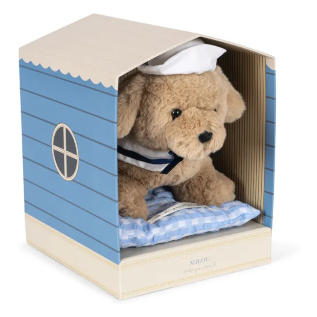 Il cane di peluche Snowy e la sua cuccia | Blu