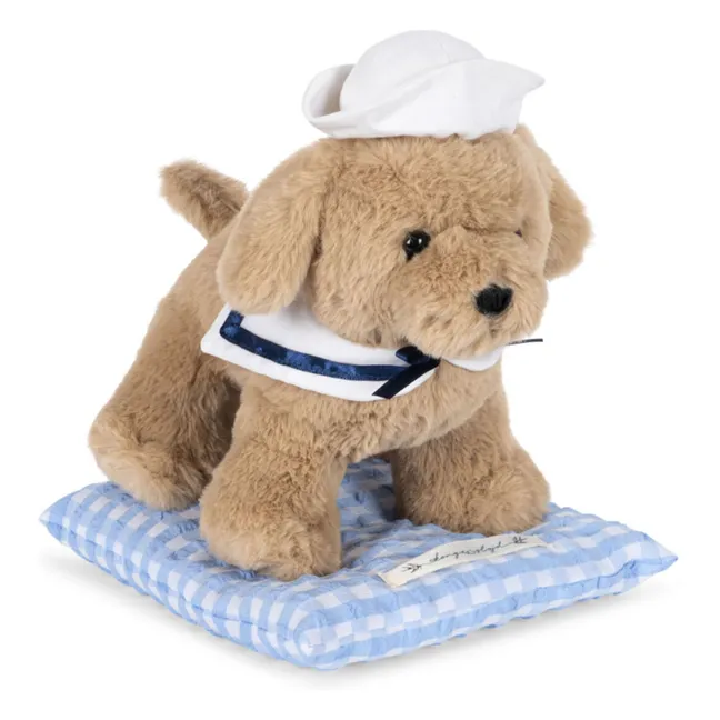 Il cane di peluche Snowy e la sua cuccia | Blu