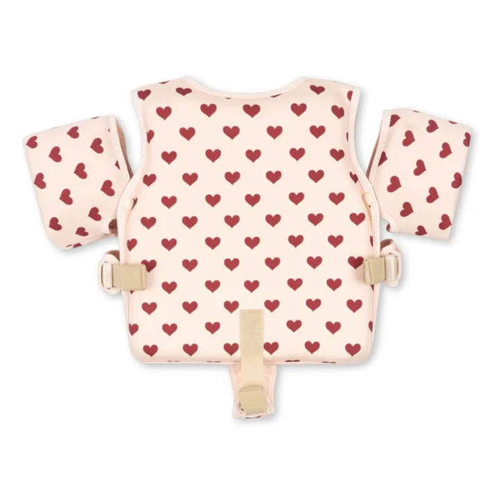 Gilet de natation et brassards Cœur | Rouge- Image produit n°3
