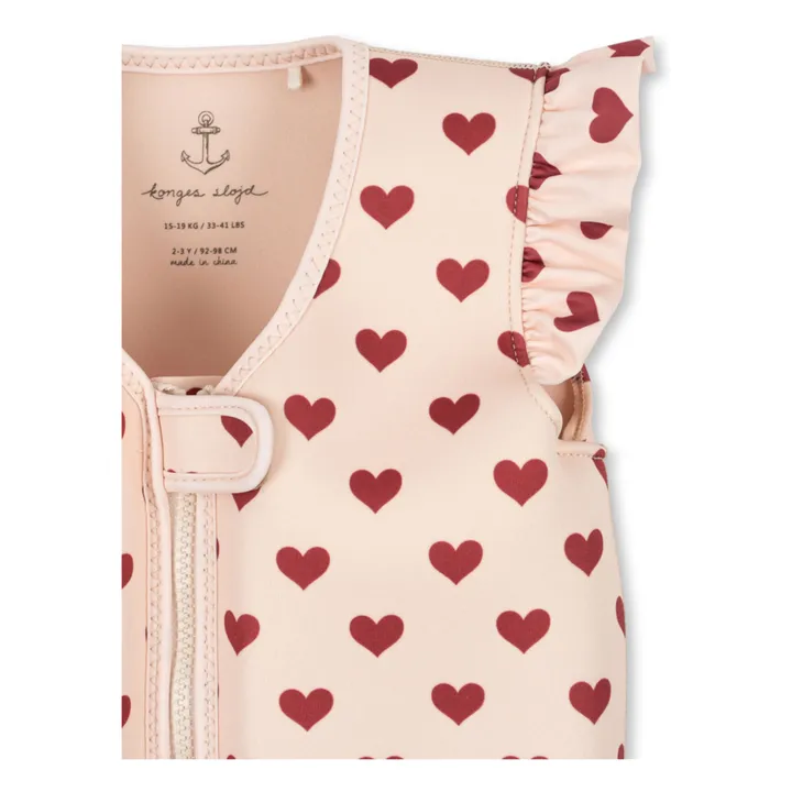 Gilet de natation Cœur | Rouge- Image produit n°1