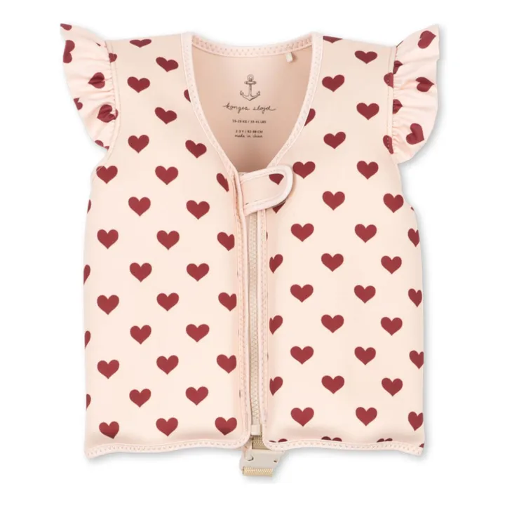 Gilet de natation Cœur | Rouge- Image produit n°0