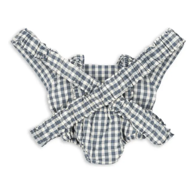 Porte-poupée Vichy | Bleu