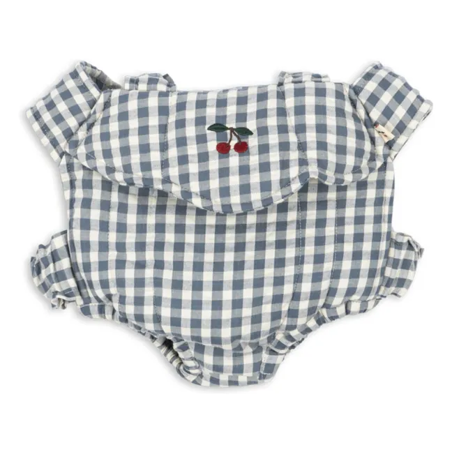 Porte-poupée Vichy | Bleu