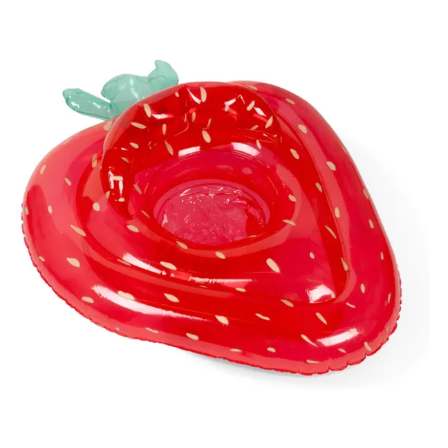 Bouée siège gonflable pour bébé Strawberry | Rouge