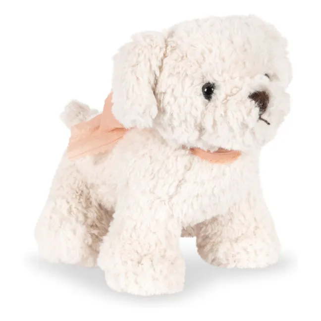 Cane di peluche Madeleine con cesto | Blu