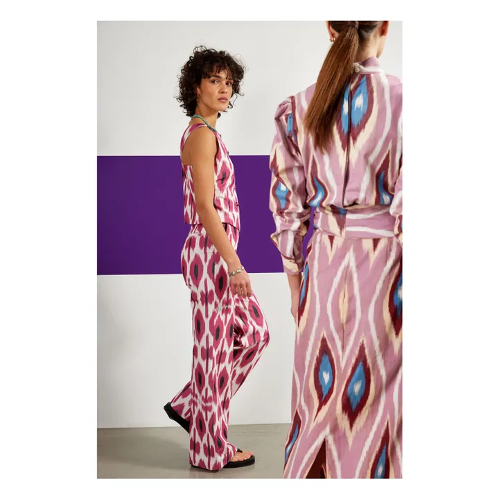 Pantalon Lova Ikat | Rose- Image produit n°2