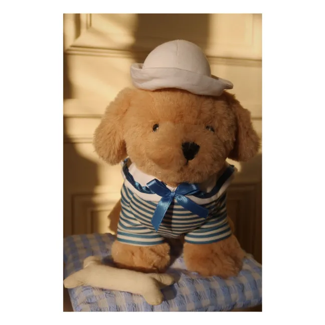 Il cane di peluche Snowy e la sua cuccia | Blu