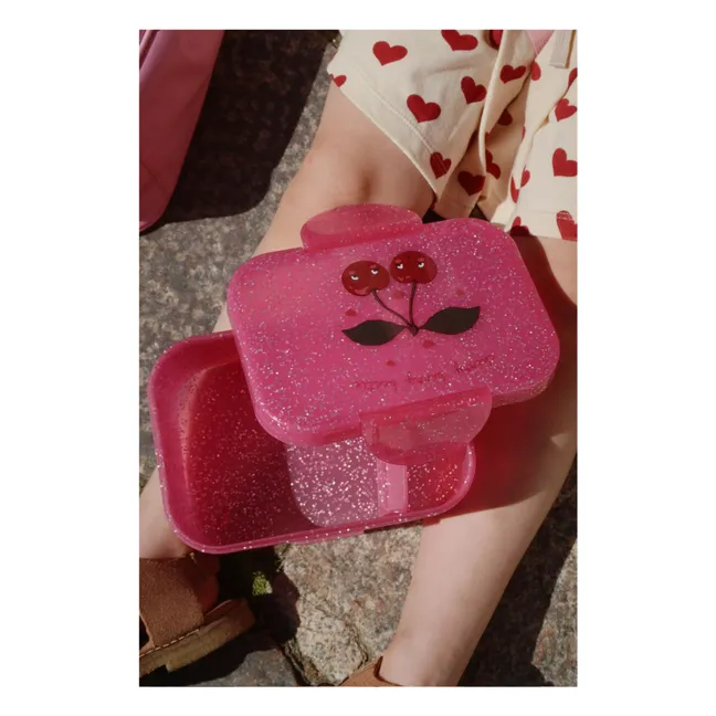 Lunchbox glitter Cherry | Fuchsie
