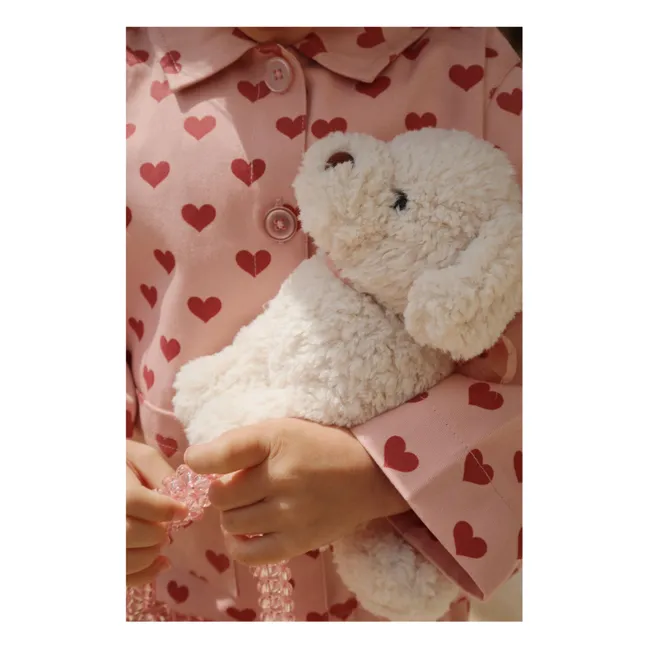 Madeleine dog plush with basket | Blue