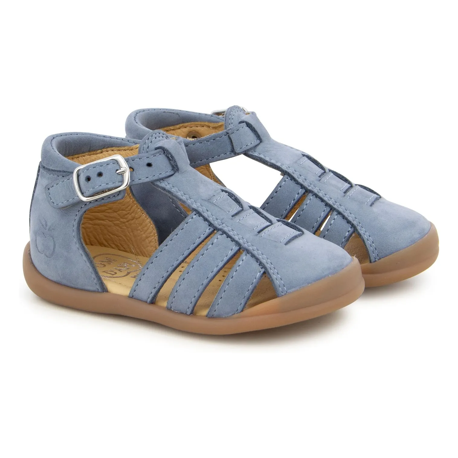 Pom D'api Grey Blue Flex Up Achilles Sandals