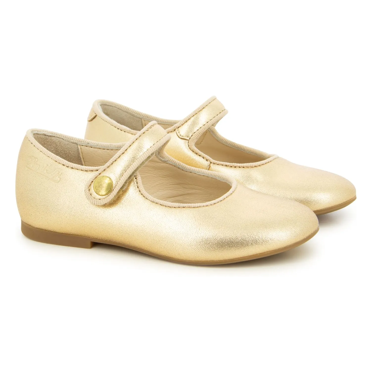 Pom D'api Gold Ballerinas Daisy