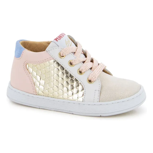 Zapatillas de espuma con cremallera | Dorado