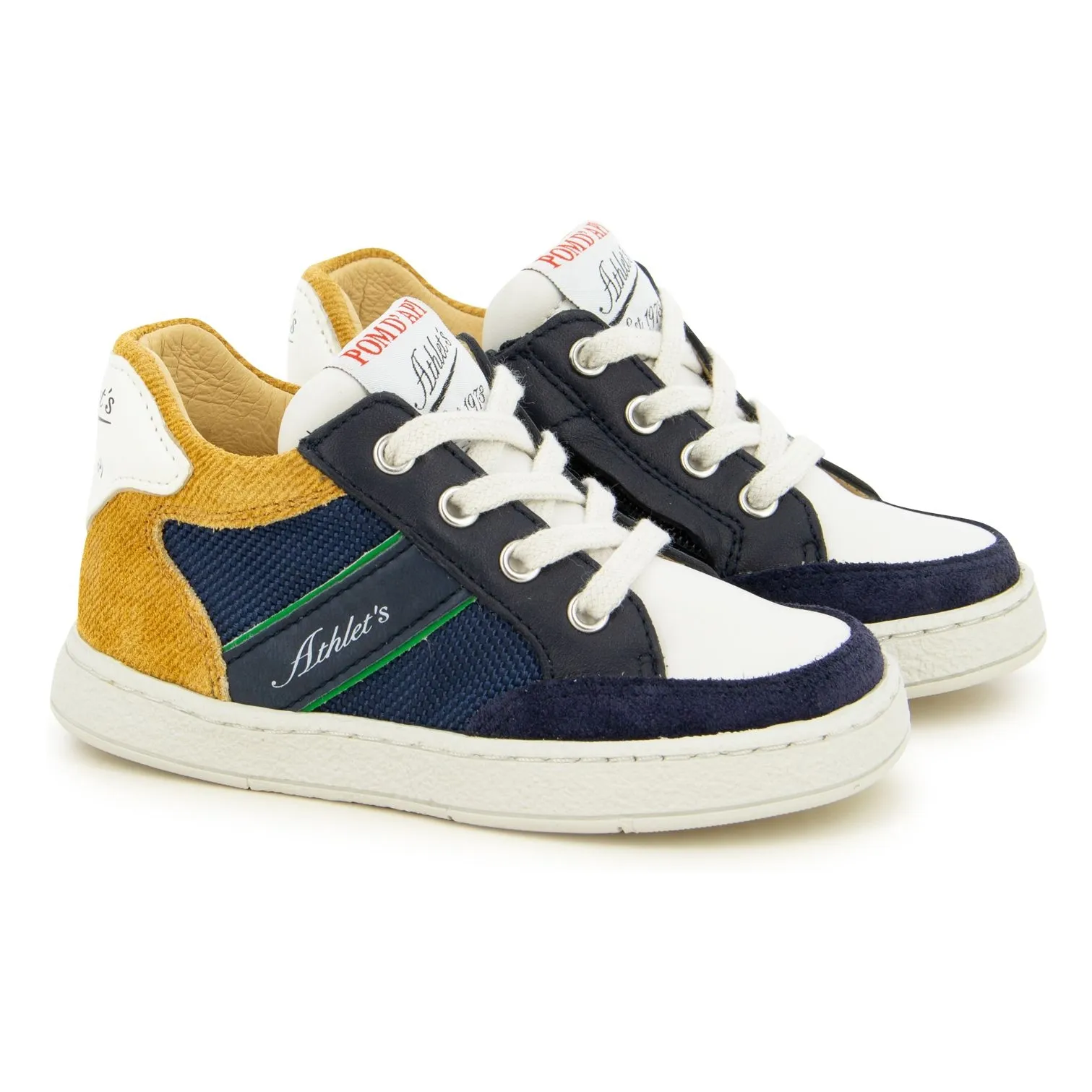 Pom D'api Navy Blue Racing Foam Sneakers
