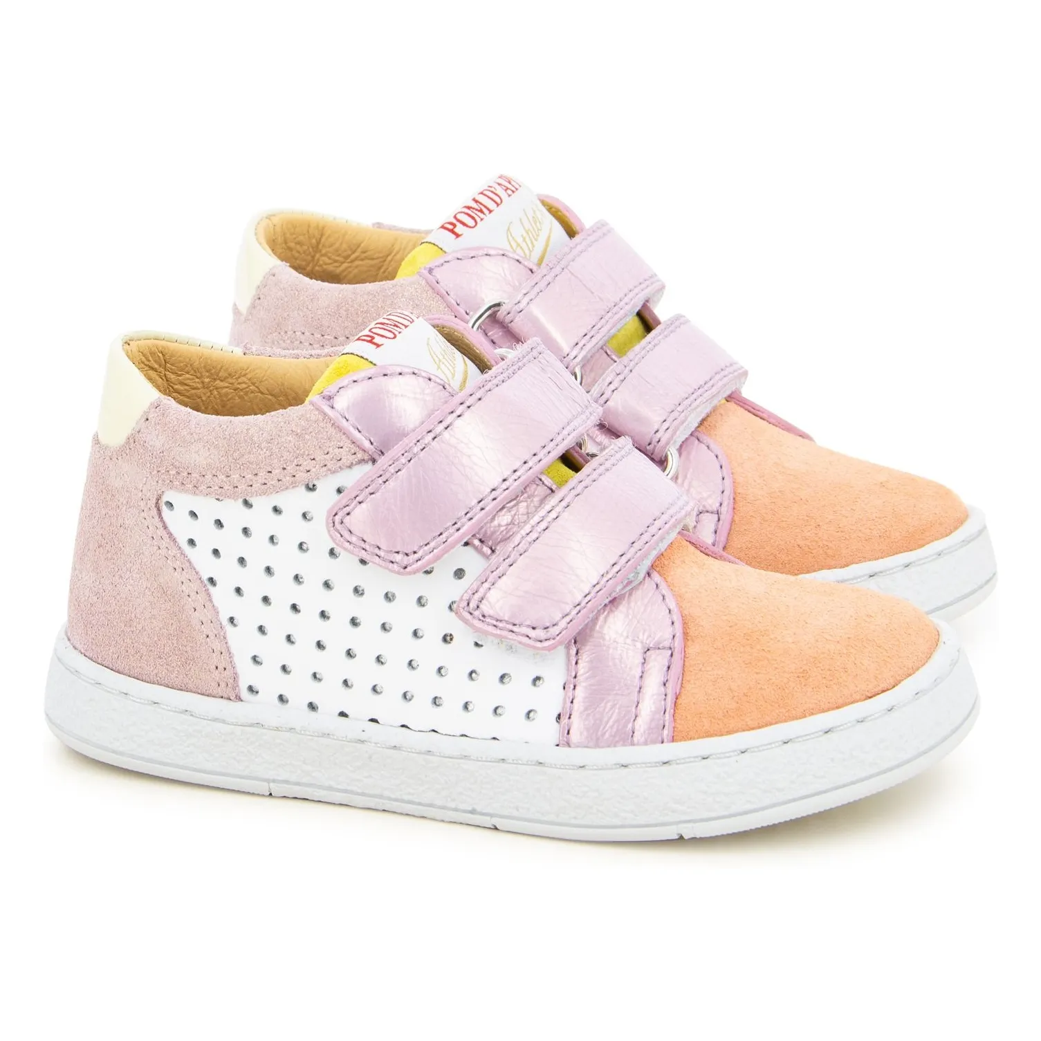 Pom D'api Pink Gold Easy Perfo Foam Scratch Sneakers
