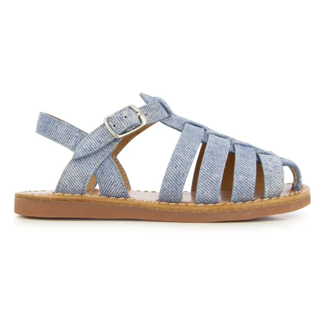 Sandales Plage-Stitch Dad | Bleu jean