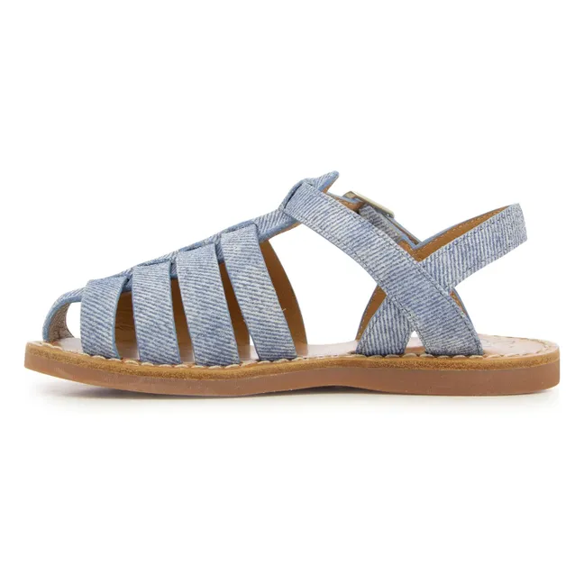 Sandales Plage-Stitch Dad | Bleu jean