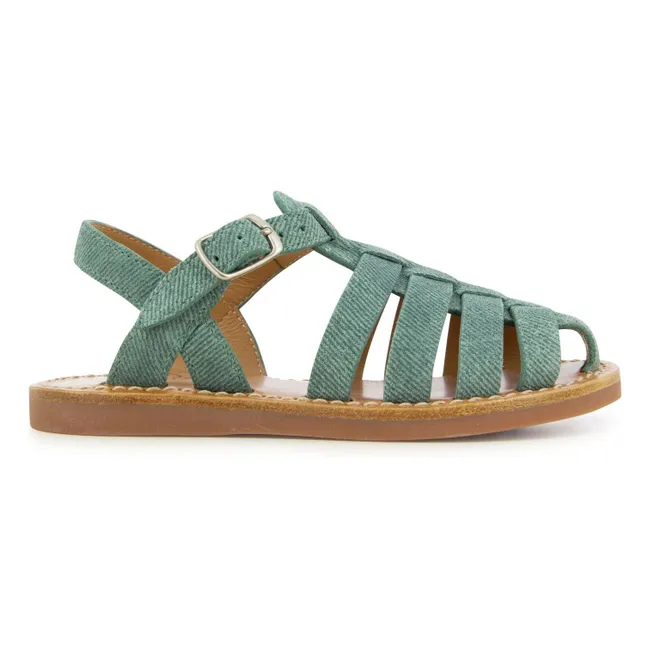 Sandales Plage-Stitch Dad | Vert Menthe