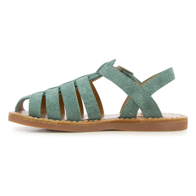 Sandales Plage-Stitch Dad | Vert Menthe