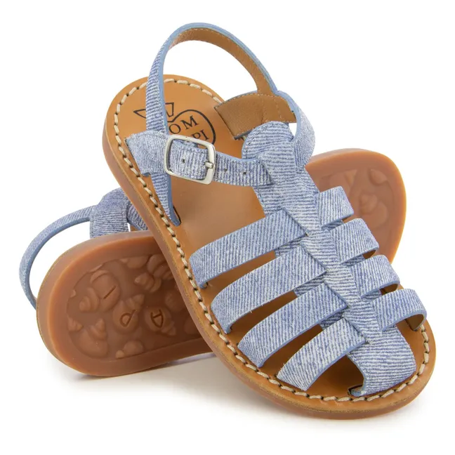 Sandales Plage-Stitch Dad | Bleu jean