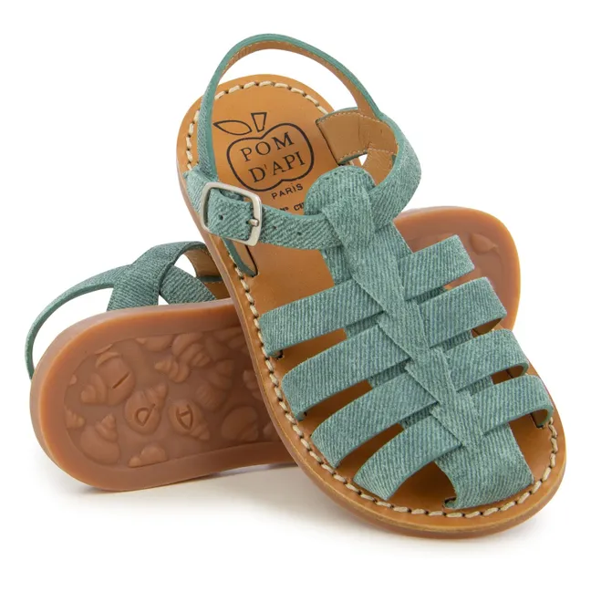 Sandales Plage-Stitch Dad | Vert Menthe