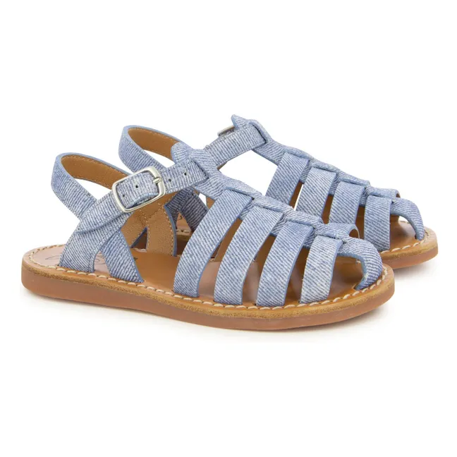 Sandales Plage-Stitch Dad | Bleu jean