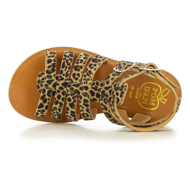 Plagette Gladiator Sandals | Leopard