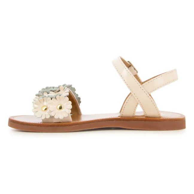 Sandales Plagette Multi Flo | Beige rosé